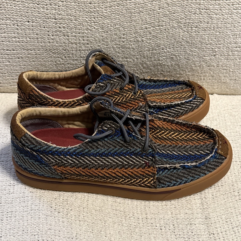Hooey Twisted X Loper MHYC012 Mens 8.5M Plaid Aztec Casual Moc Toe Shoes - Picture 7 of 8